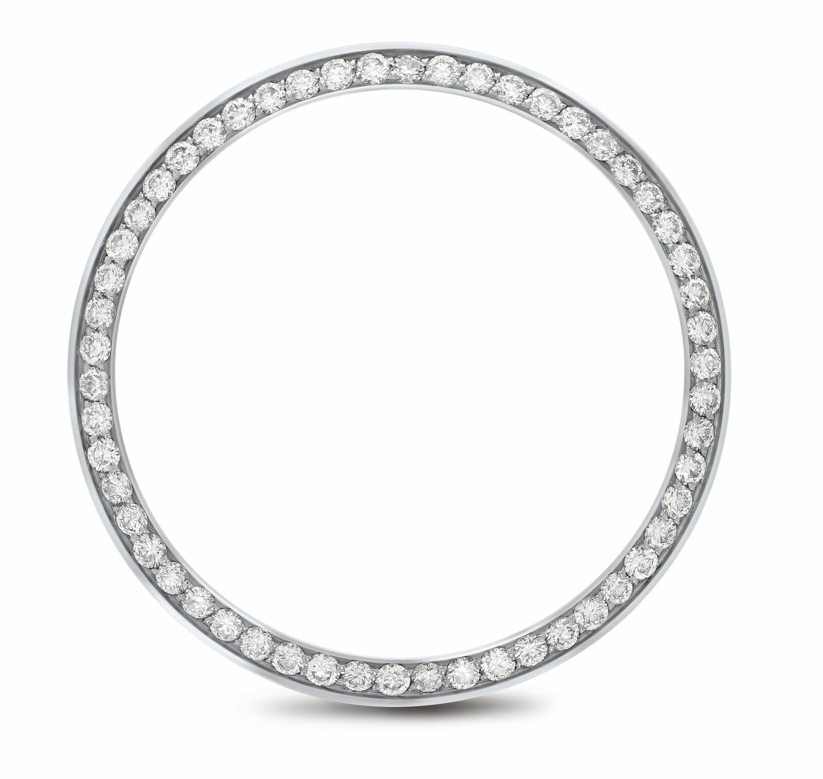 .85CT BEAD STEEL NATURAL DIAMOND BEZEL FOR ROLEX 78246 78159 78279 78266 78286