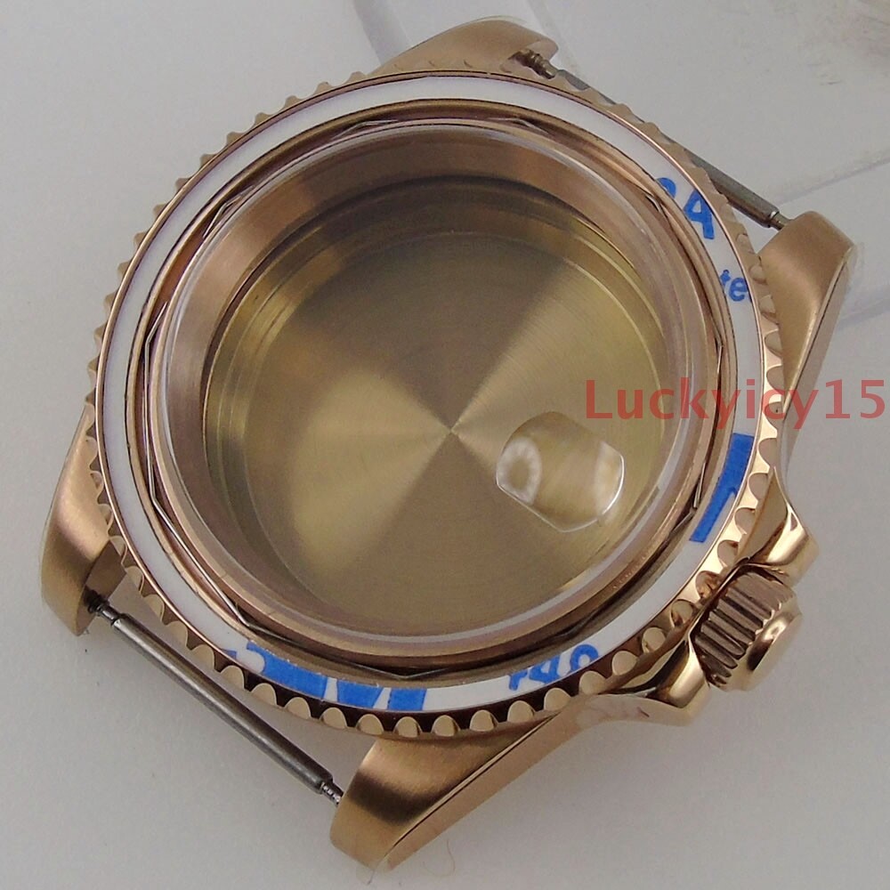 20ATM watch cases 40mm steel PVD case fit for NH35A movement mens watch sapphire