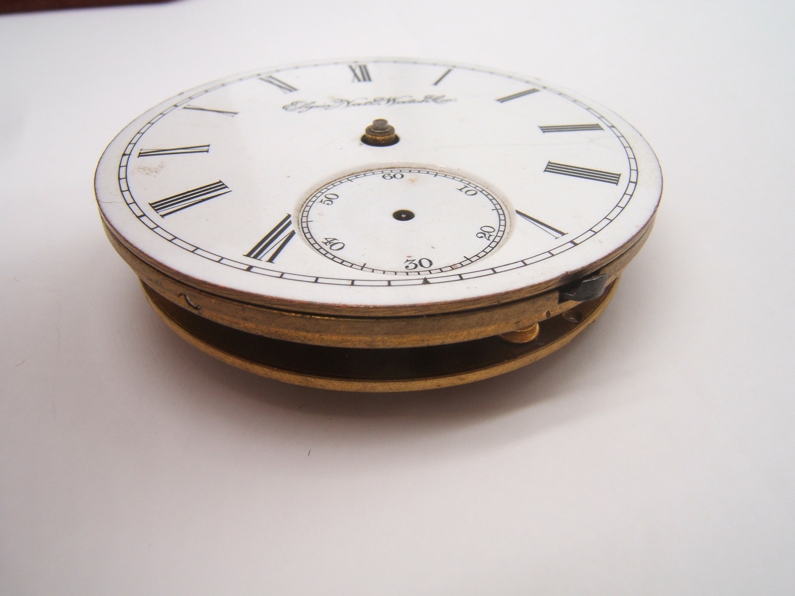 ELGIN NATIONAL WATCH CO POCKET WATCH MOVEMENT SIZE 18 AS IS PARTS REPAIR