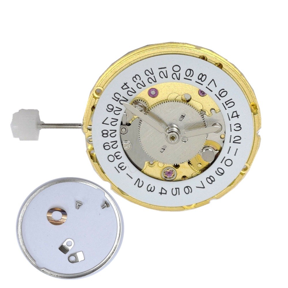 Gold 25 Jewels Automatic Mechanical Movement For ETA 2836-2 GMT Watch Repair