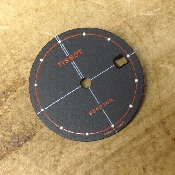 Vintage TISSOT Seastar Watch Dial – Measures Approximately 19 mm – NOS