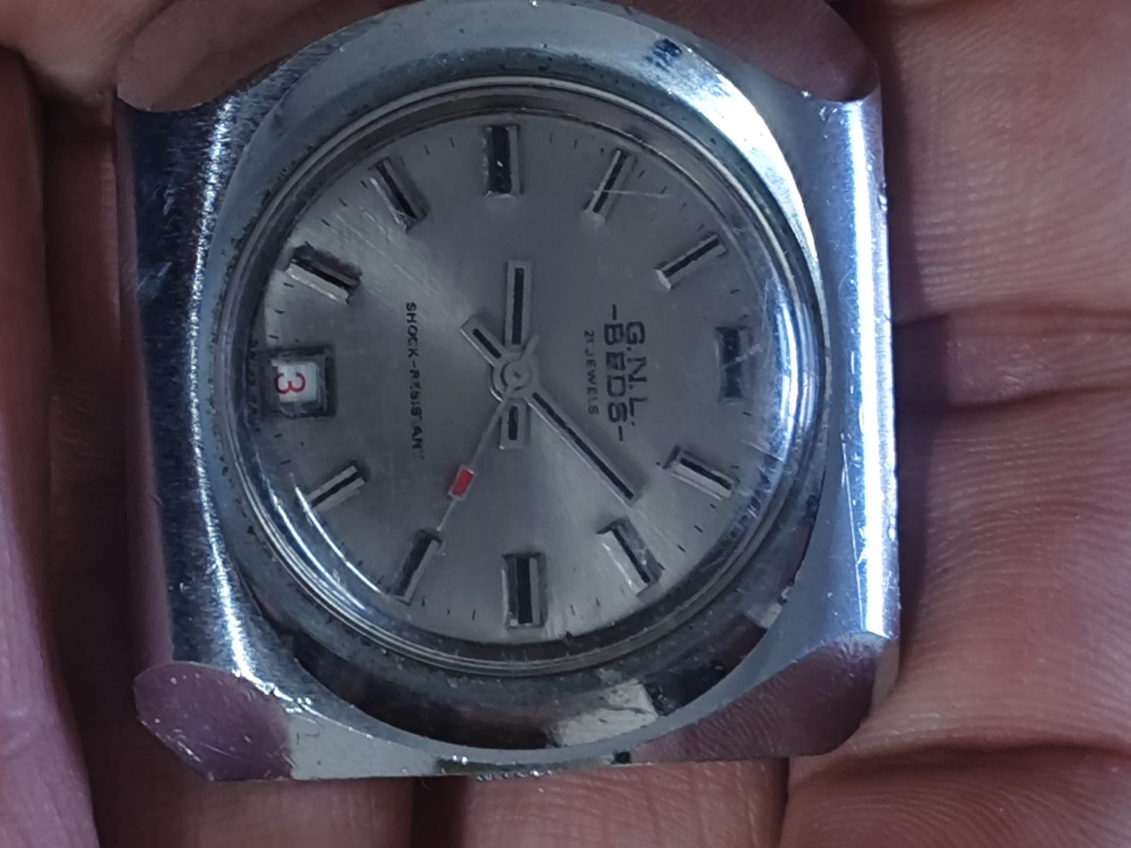 Vintage G.L.N-BEDS- Watch Swiss Cal BF 582 – Not work