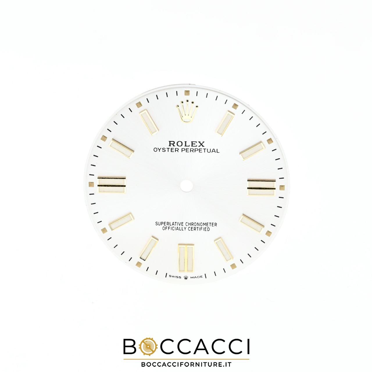 ROLEX Argentee Dial With Gold Index for OYSTER Perpetual 41 Ref. 124300 Chrom…