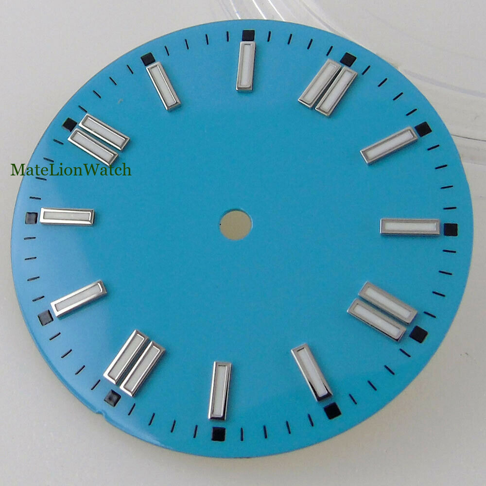 29mm Sterile Watch Dial For ETA2824 2836/Miyota8215 821A/DG2813 3804 Green Lume