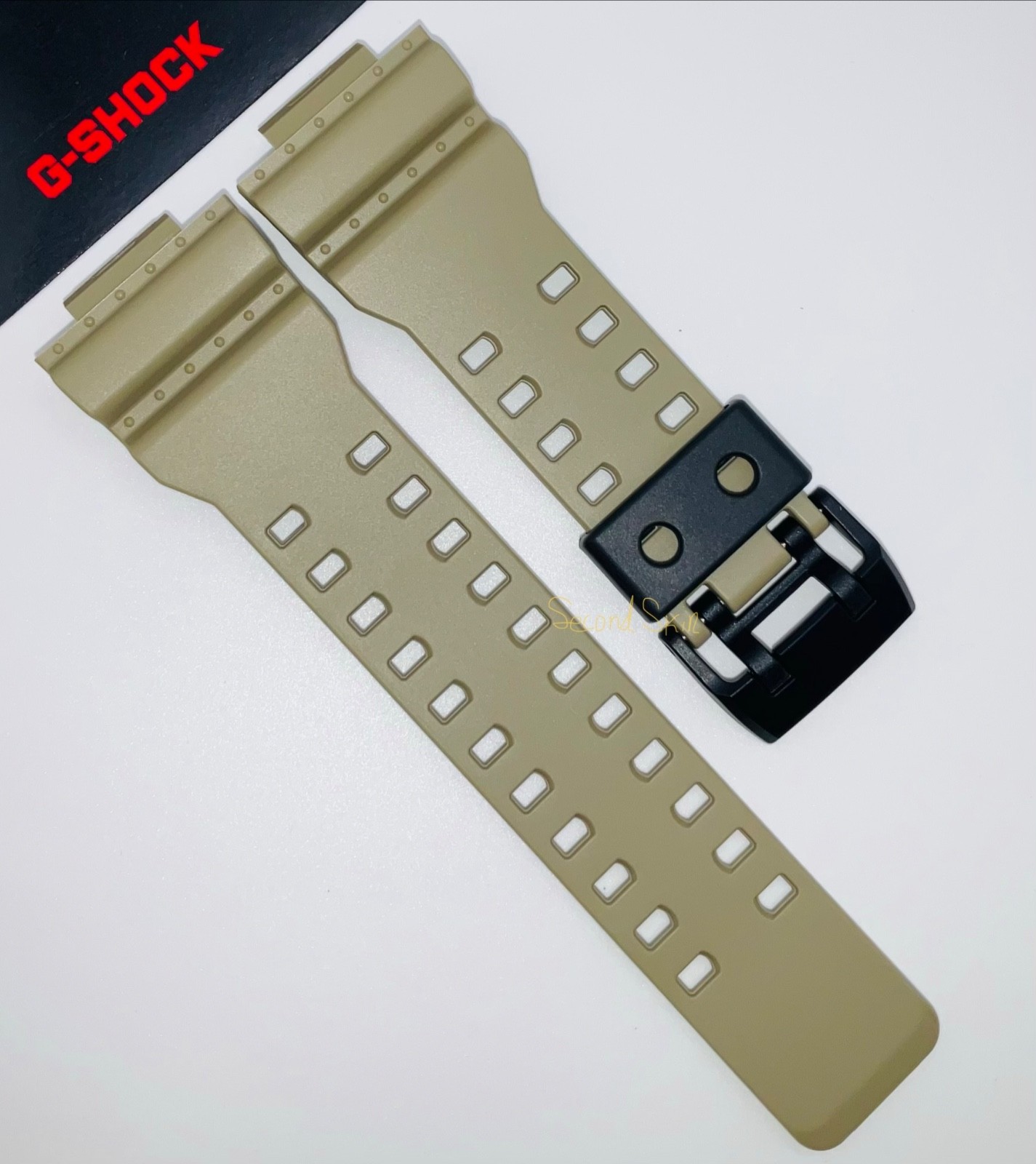 Genuine Casio G-Shock Army Beige Tan Resin Rubber Watch Band Strap GA-700UC-5
