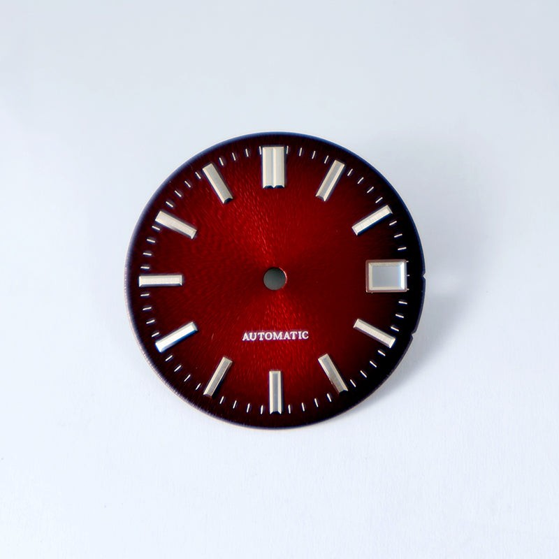 28.5mm Invisible Texture Sunburst Blue Lume NH35 Movement Multiple Colors