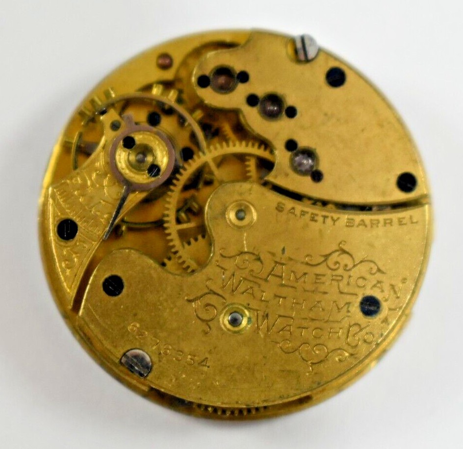 Vintage Waltham 62 0s 11J Hunting Pocket Watch Movement lot.e