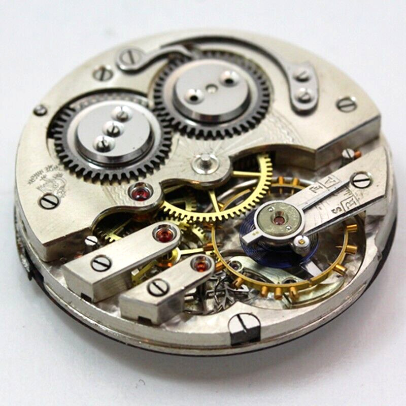 Swiss Rooster Trade Mark Pocket Watch Movement & Enamel Dial ca. 1890’s