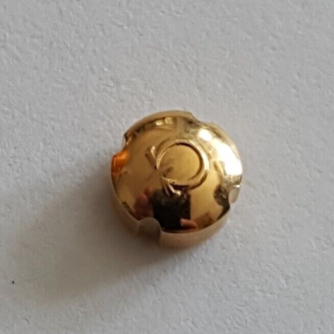 Omega Water Resistant Gold Plated Crown Part Number 42023