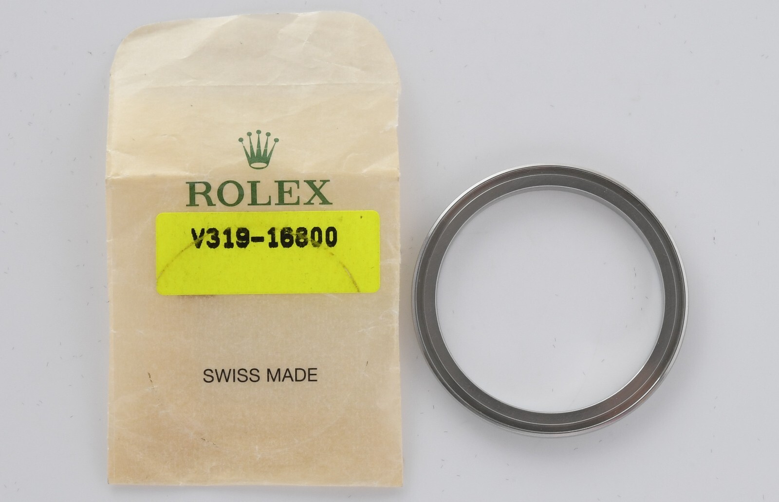 Genuine Rolex Stainless Steel Crystal Retainer New Old Stock Model 319 16800