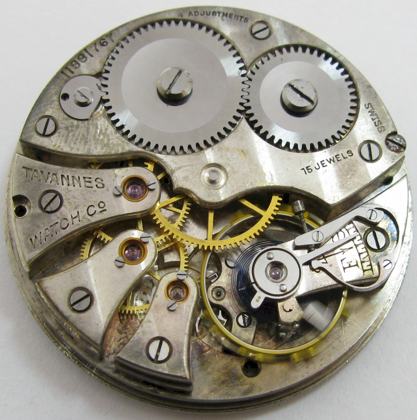 Pocket Watch Cyma Tavannes Movement 15 jewels 4 adj. fit an Open Face case …