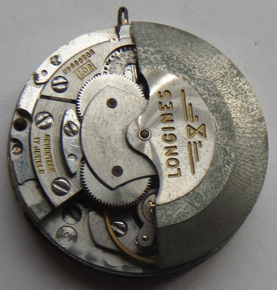 Longines Admiral automatic day & date mens wristwatch movement & dial cal. 507