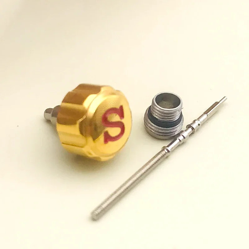 7Mm Screw-In Watch Crown SKX007 SRPD Replace Crown Engraved Signed ‘S’ Fits Nh35