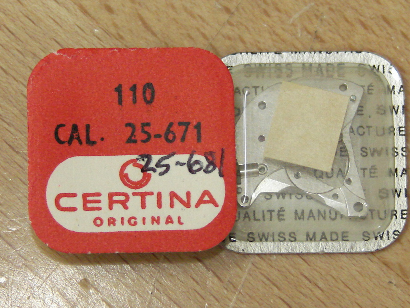 Certina 25-671, 25-681, 25-682 wristwatch parts #110, 125, 126, 5206, 227, 710!!
