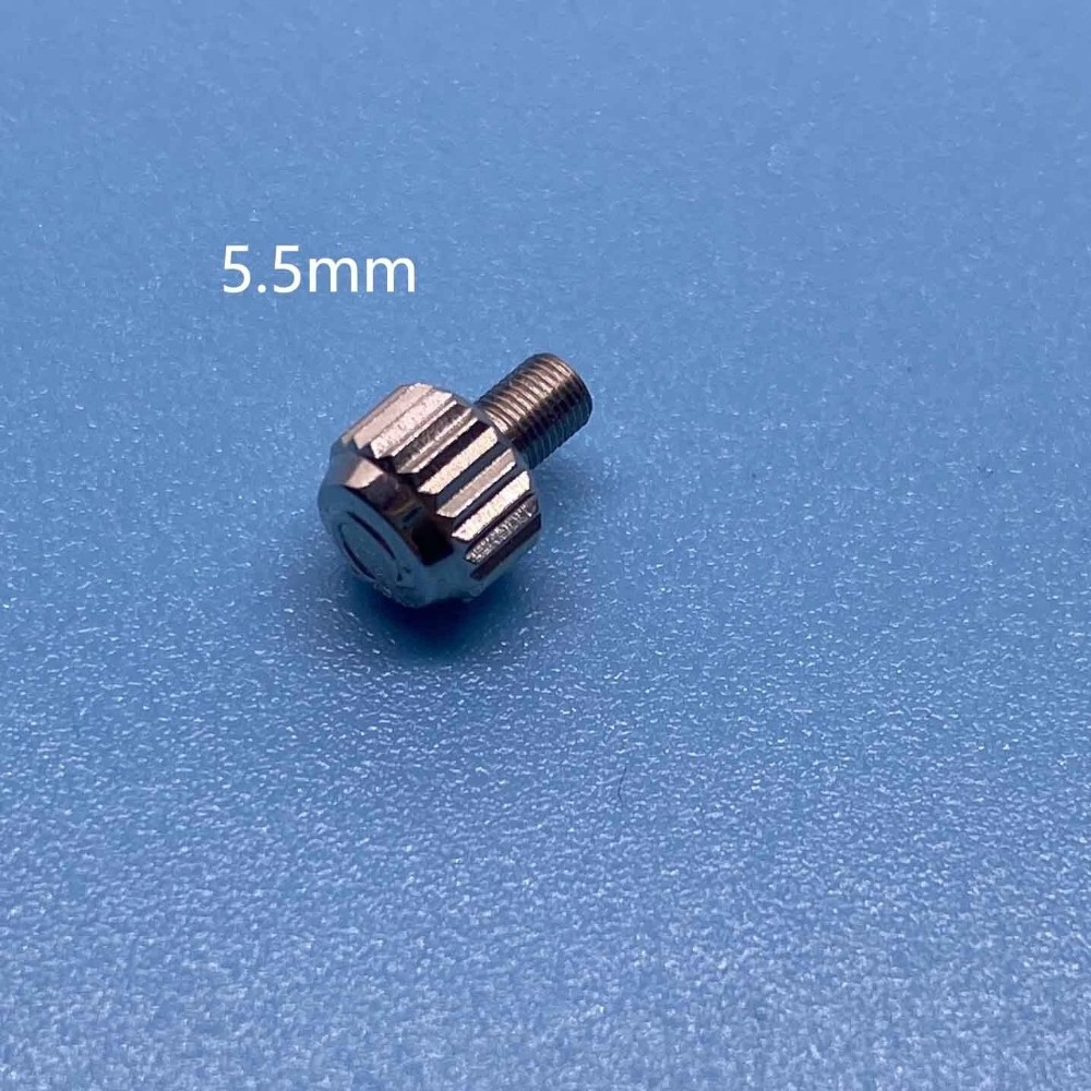 Replace For Omega Seamaster 300 Watch Crown Repair Parts Silver Stainless 5.5mm