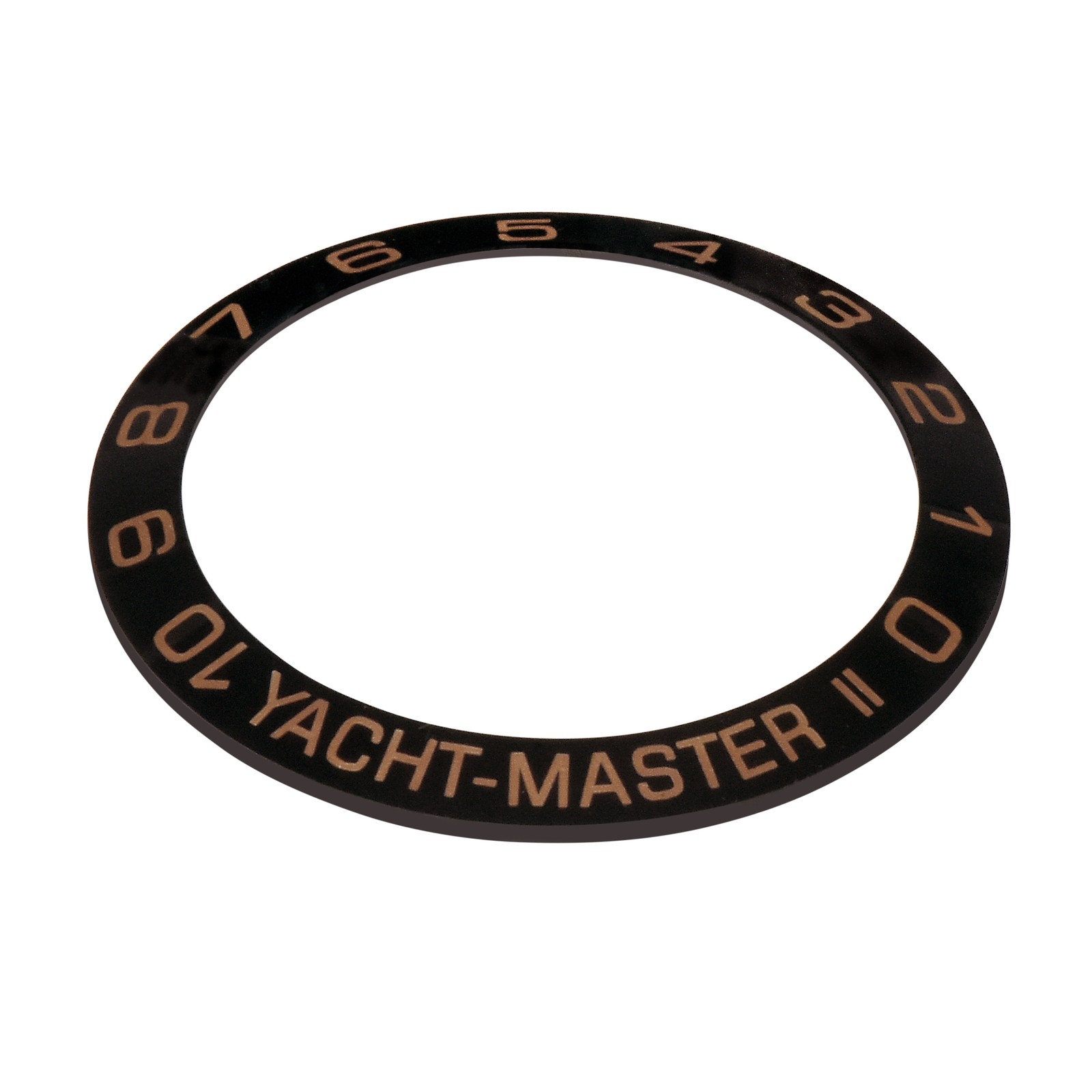 Black Ceramic Replacement Bezel Insert 41mm x 32.70mm Yacht master 2 Style Part