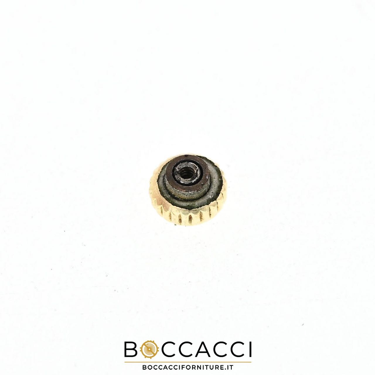 ZENITH yellow gold dust crown Ø 3.8mm step 0.90mm (EXCELLENT CONDITION)