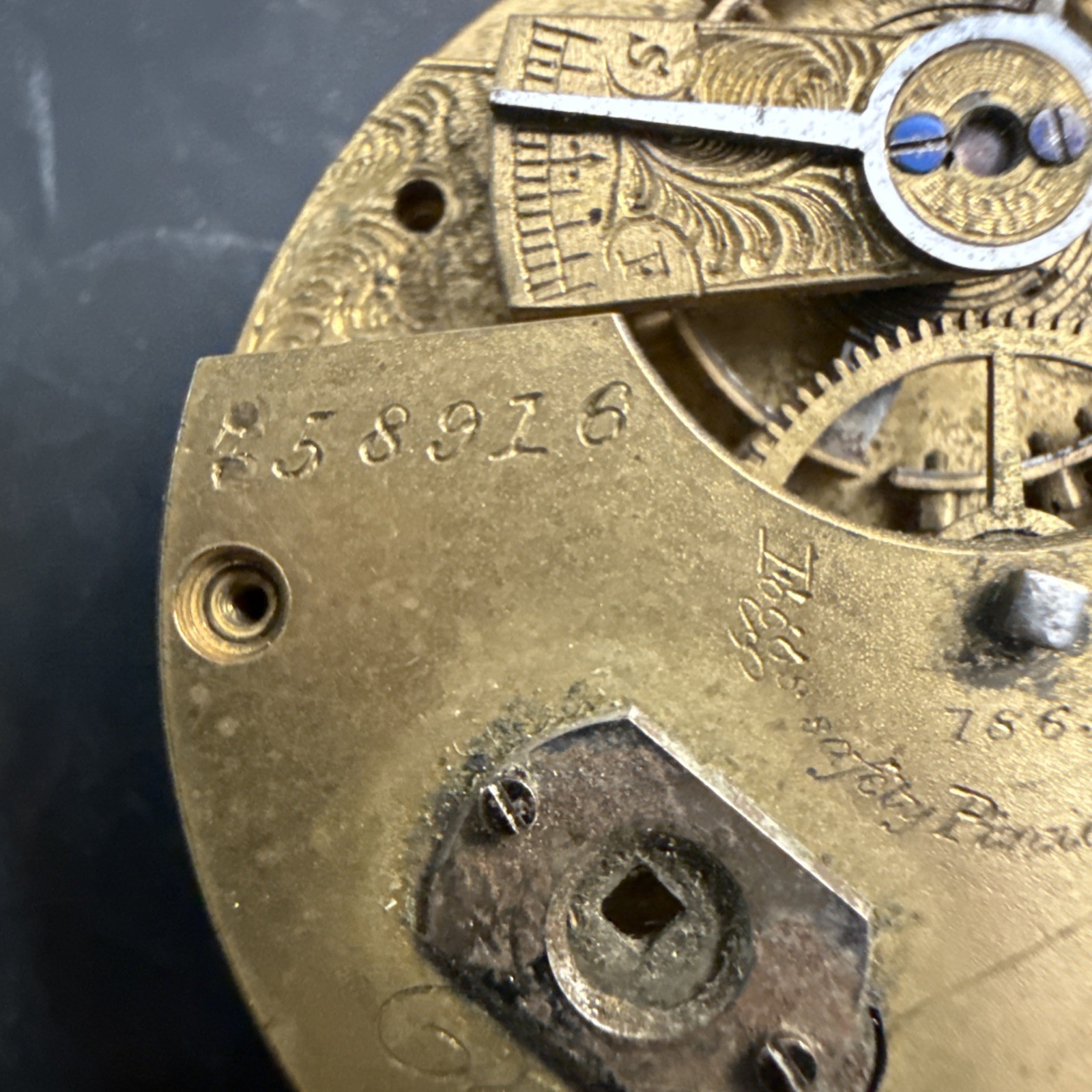 Antique 1875 Waltham Wm Ellery Model 1857 18s Pocket Watch Movement Dial Par