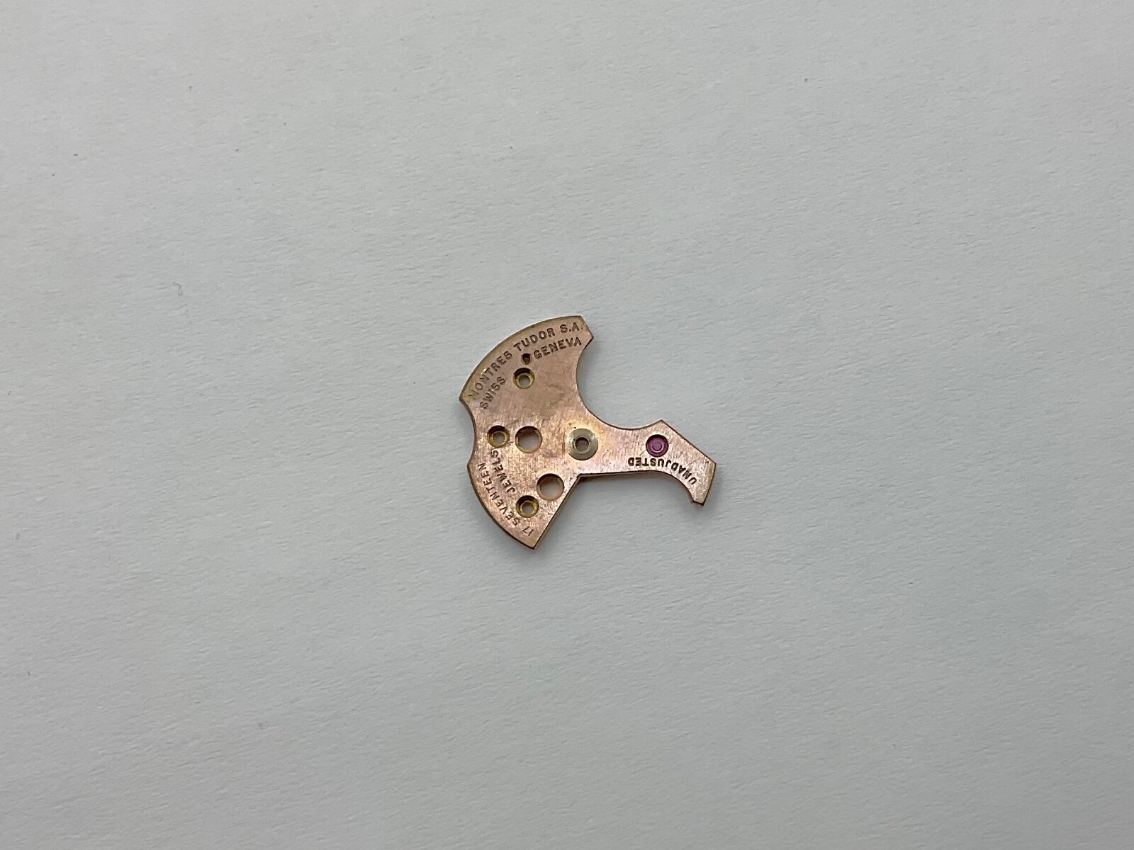 Authentic Rolex Tudor 390 Automatic Bridge with Ruby Jewels and Center Bushing