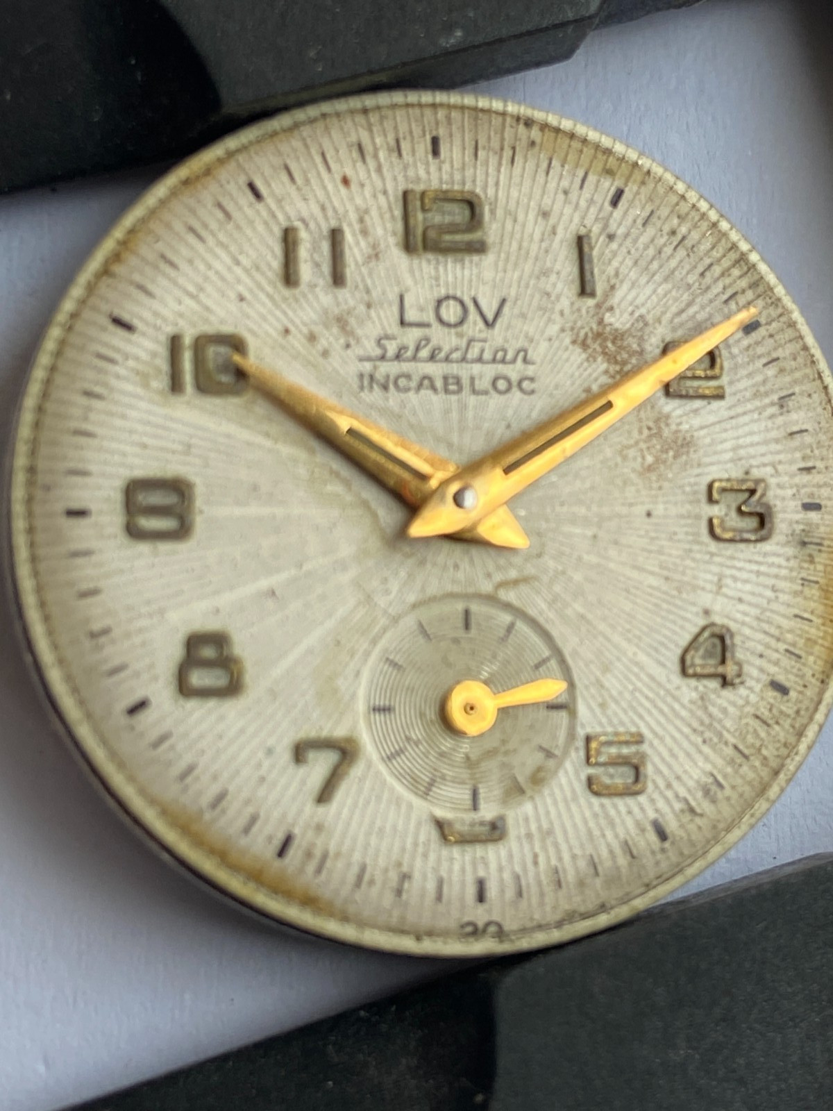 Vinatage MEN watch parts MOVMENT LOV SELECTION INCABLOCK CAL. AP 4