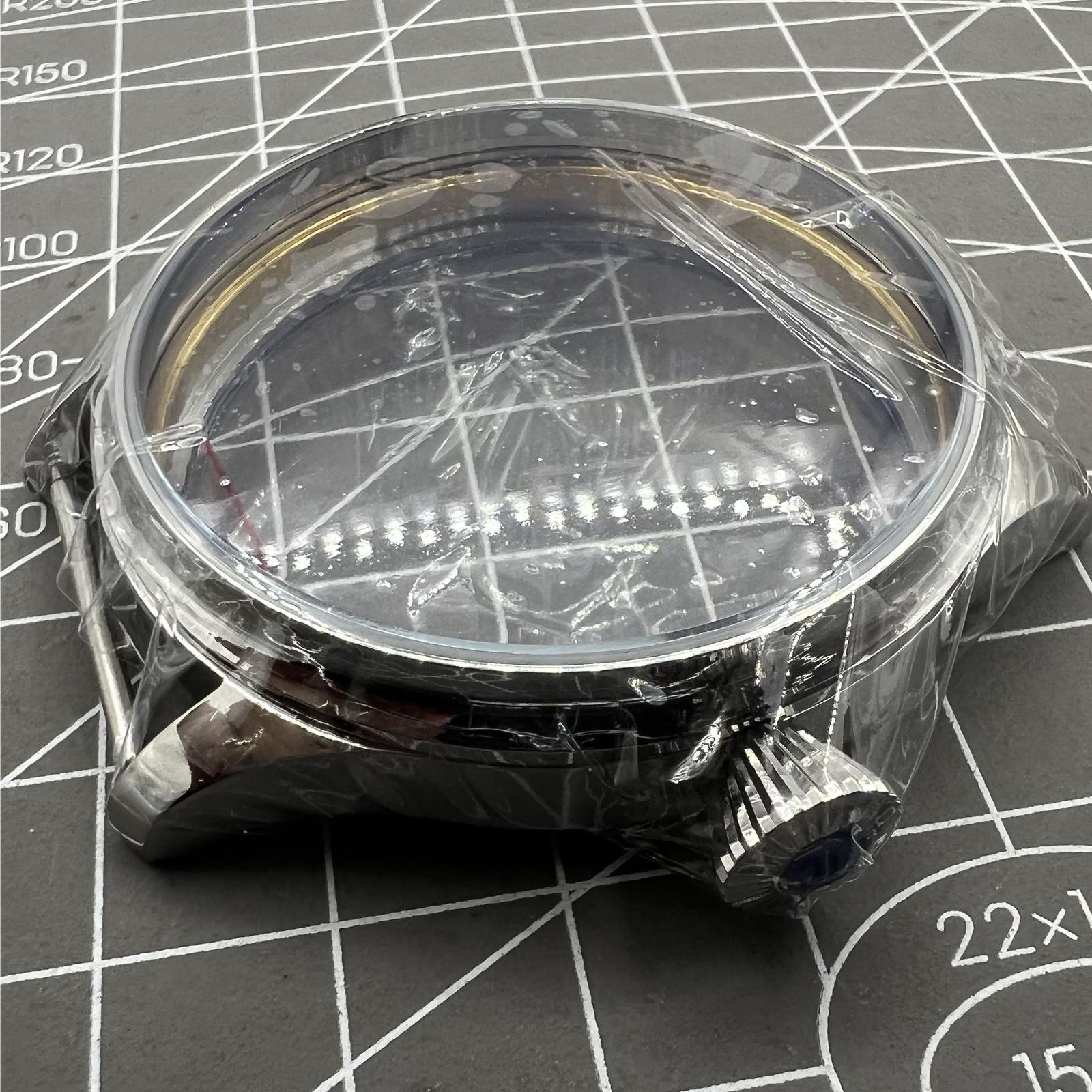 44mm Watch Case Stainless Steel Case for 6498 Seagull ST3600/ST3621 or ETA 6497