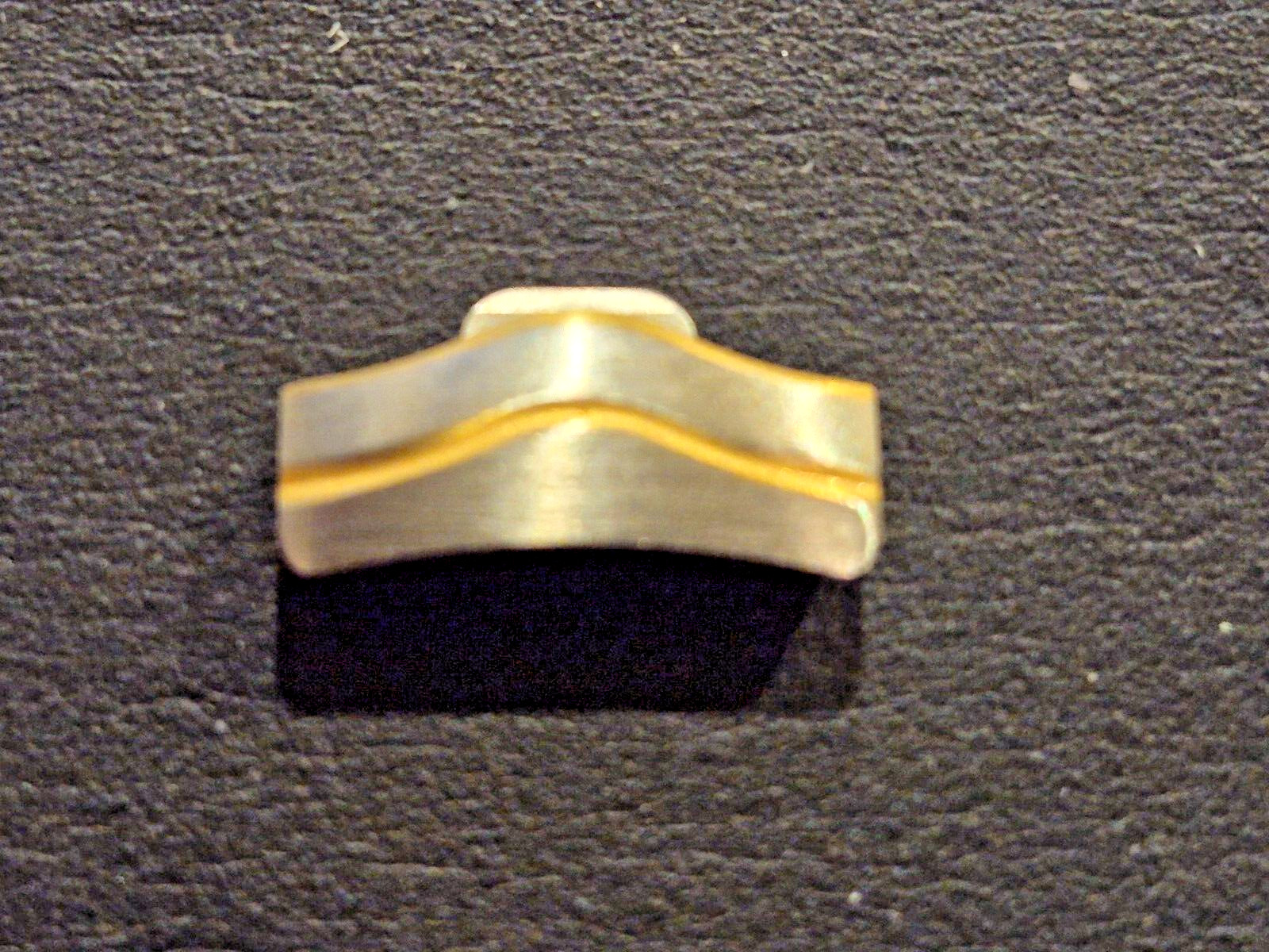 EBEL Classic Wave 15mm End Piece Link Stainless Steel and Gold For 15mm lug case