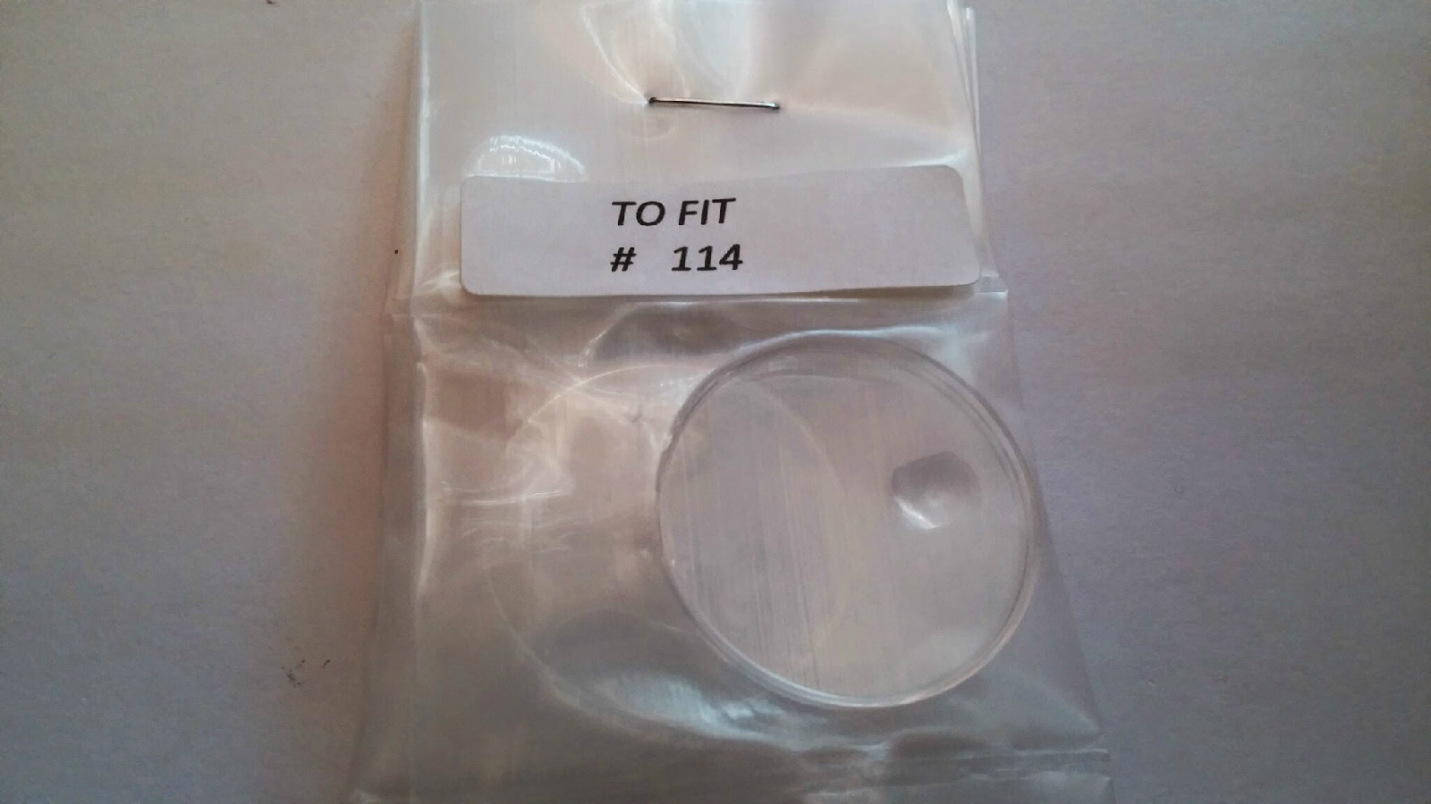 25-114 or 1803 PLASTIC WATCH CRYSTAL “Swiss Made – TO FIT