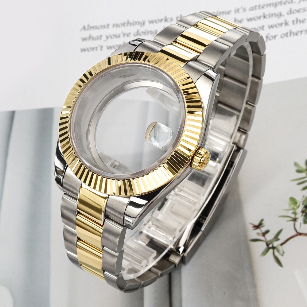 Sapphire 36mm/39mm Oyster Diver Watch Case Bracelet 10ATM For Seiko NH35 36 NH38