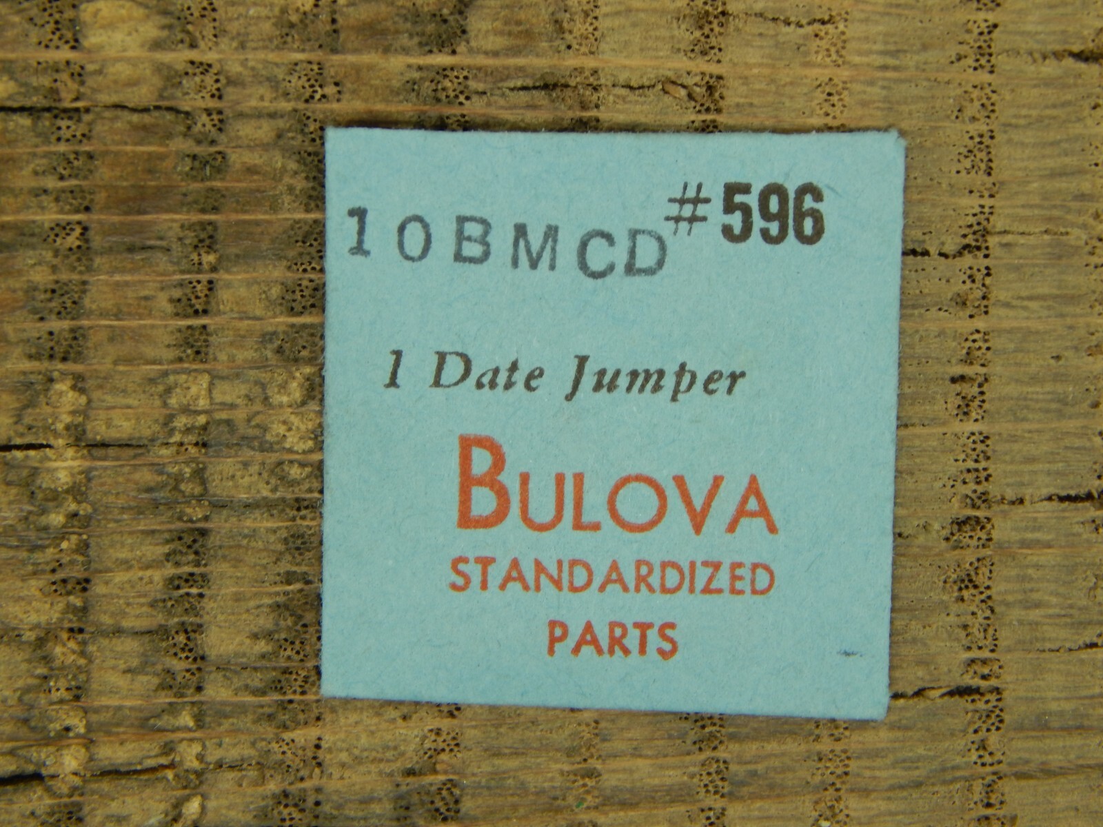 Genuine Bulova 10BMCD Date Jumper 596 Watch Part NEW OLD STOCK