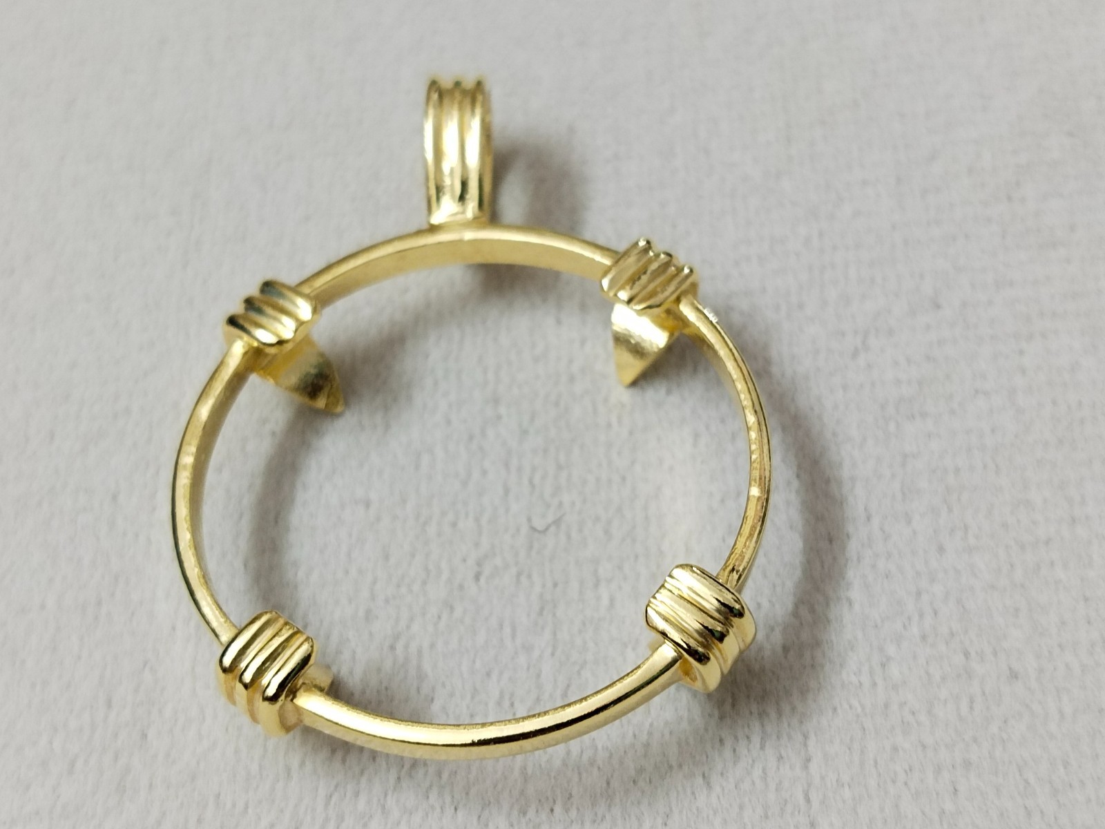925 Sterling Silver Round Bezel Pendant: Coin Connector, Jewelry Making