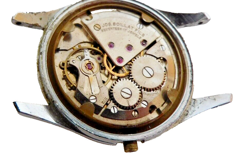 ETA 2390 Gents Hilton 17 Jewels. Rusnning. For Parts or Repair.