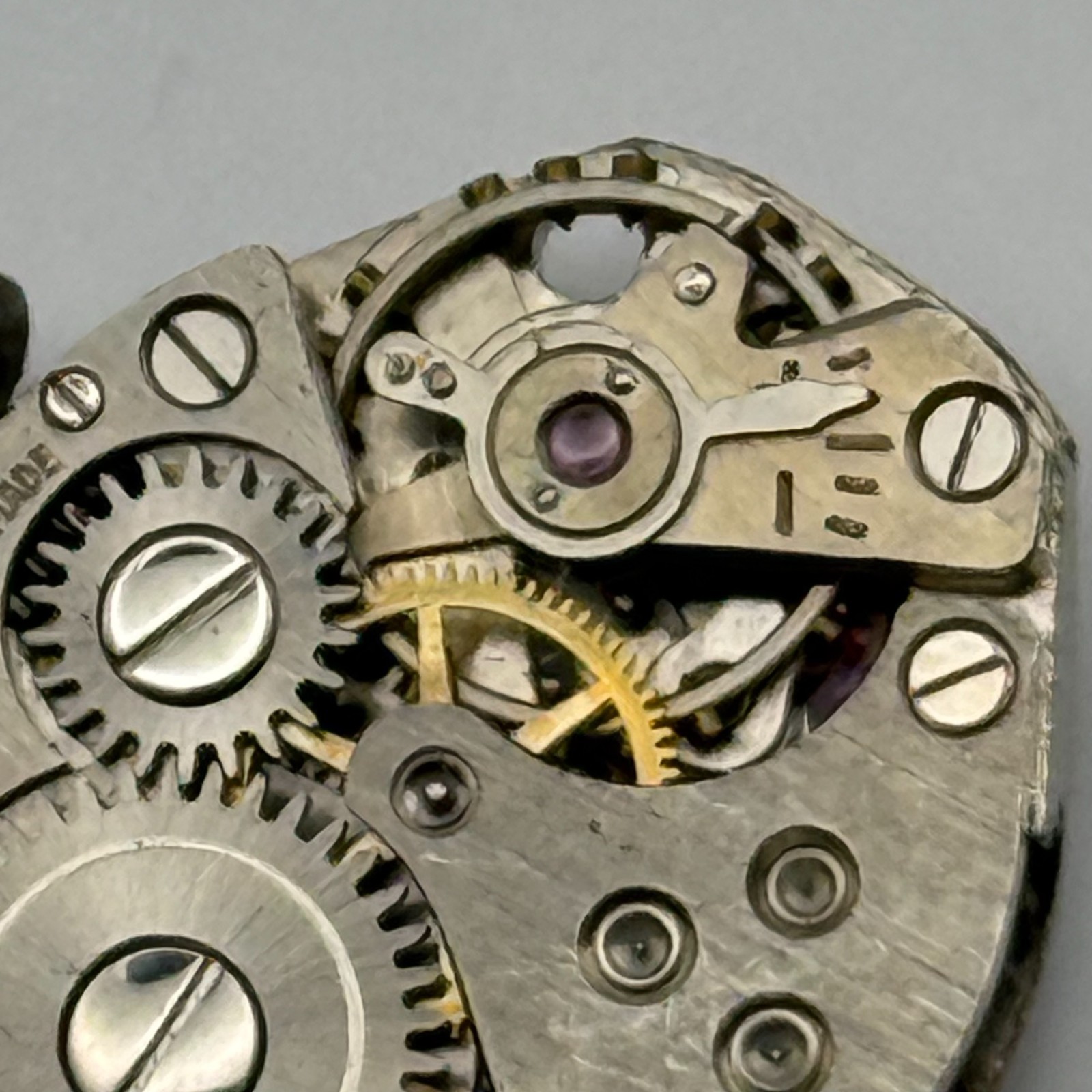FHF 60 Watch Movement Swiss Manual Wind Vintage Parts Repair 15.3mm
