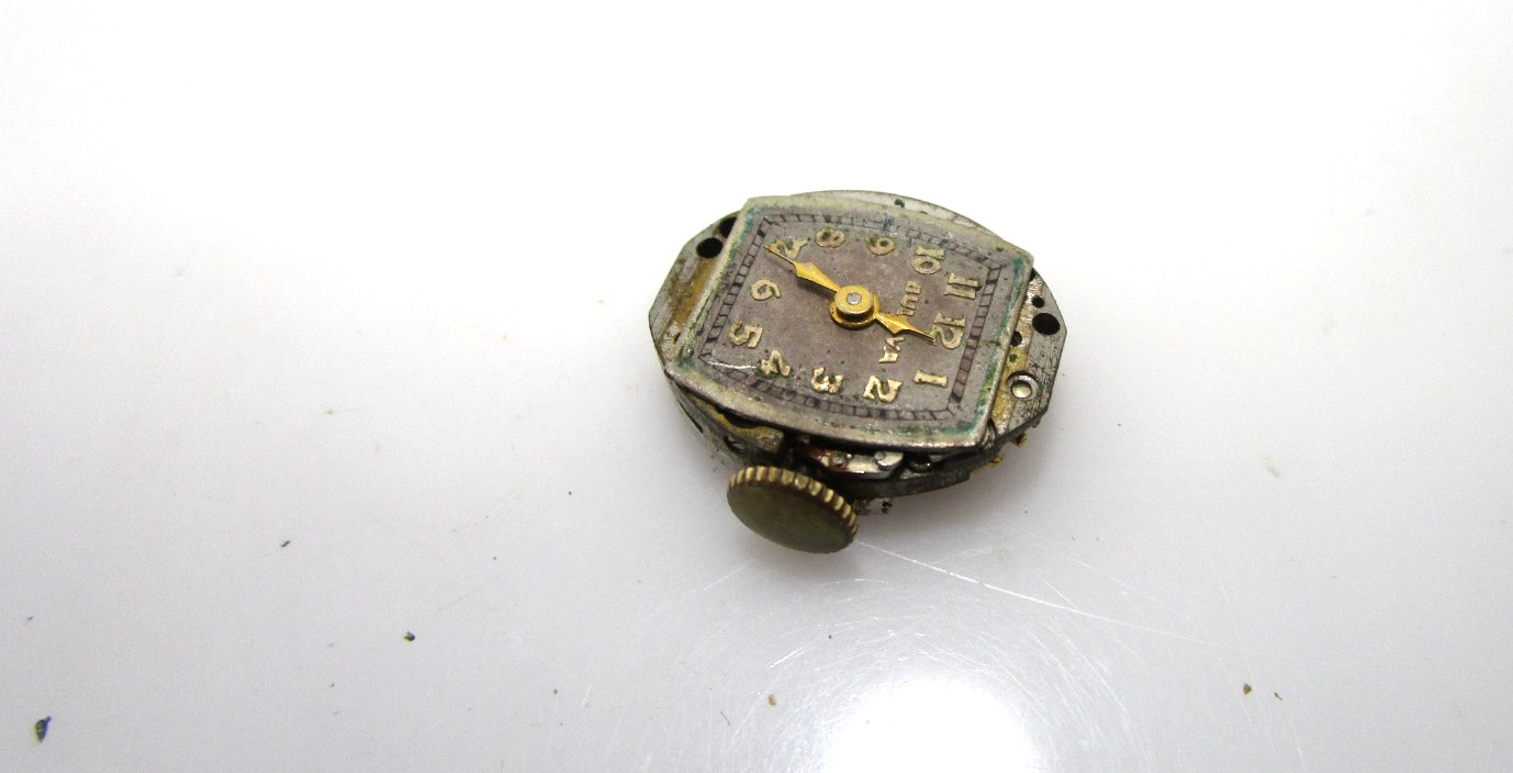 Vintage Bulova Lady Manual 17J 383903 Watch for Parts Not Working