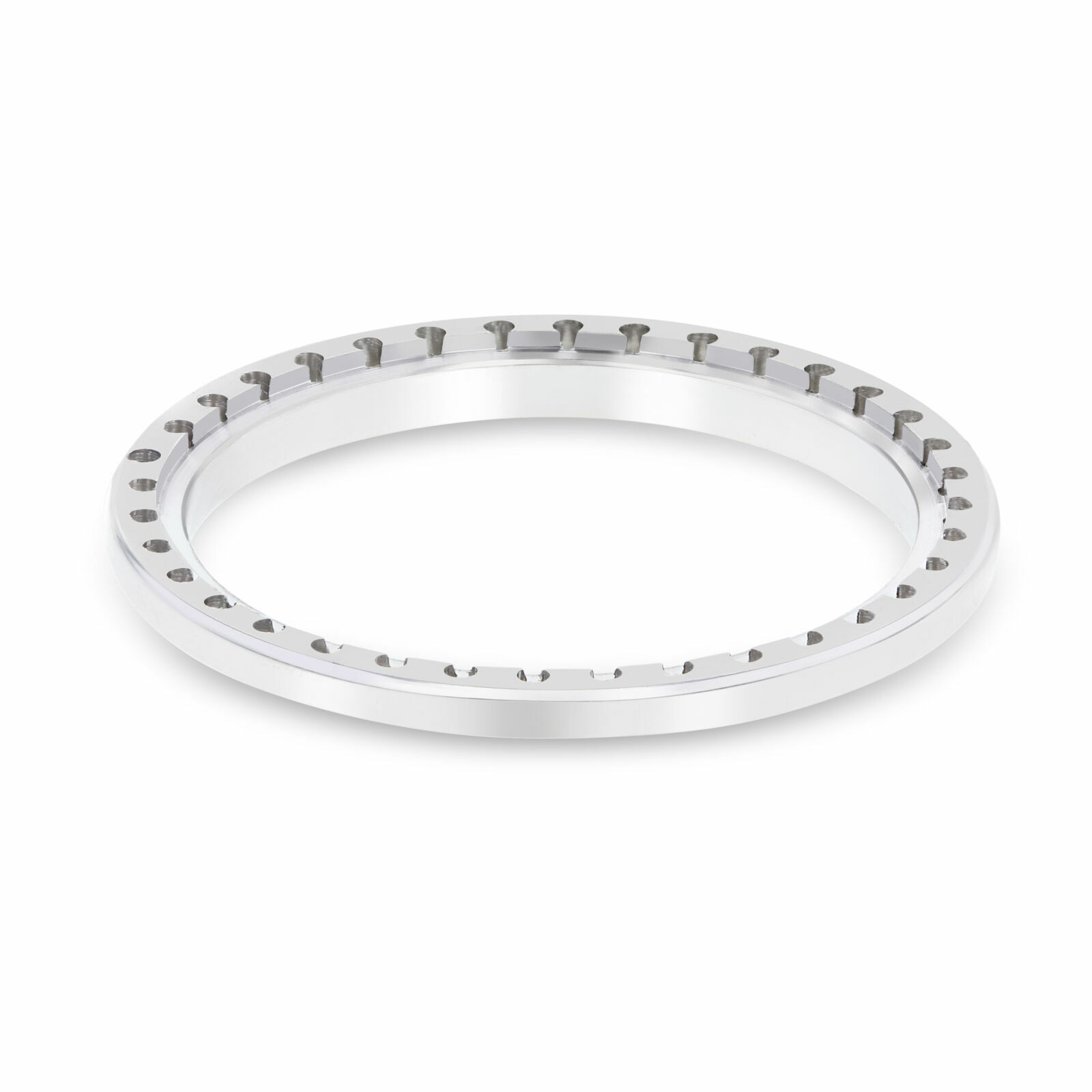 24MM WHITE GOLD .70CT BEAD PAVE NATURAL DIAMOND BEZEL FOR ROLEX NO DATE 67180