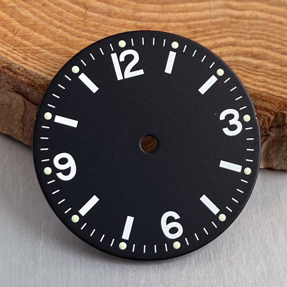 29mm Black/Beige Watch dial Face For NH35 ETA 2824 PT5000 Miyota 8215 Luminous