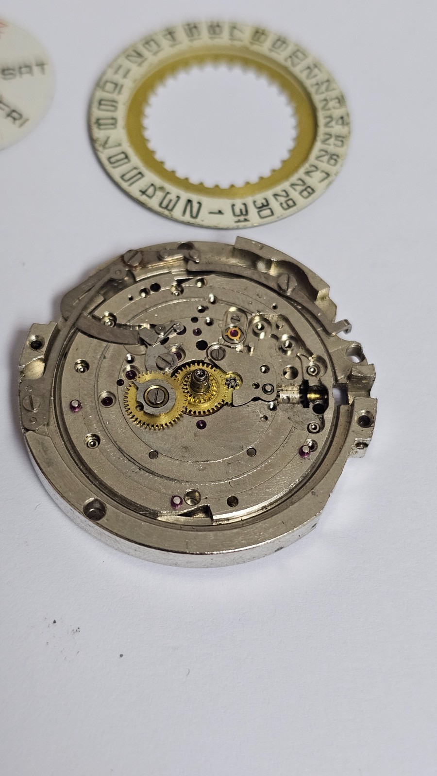 Vintage Soviet Era Slava Cal.2428 Watch Movement Parts