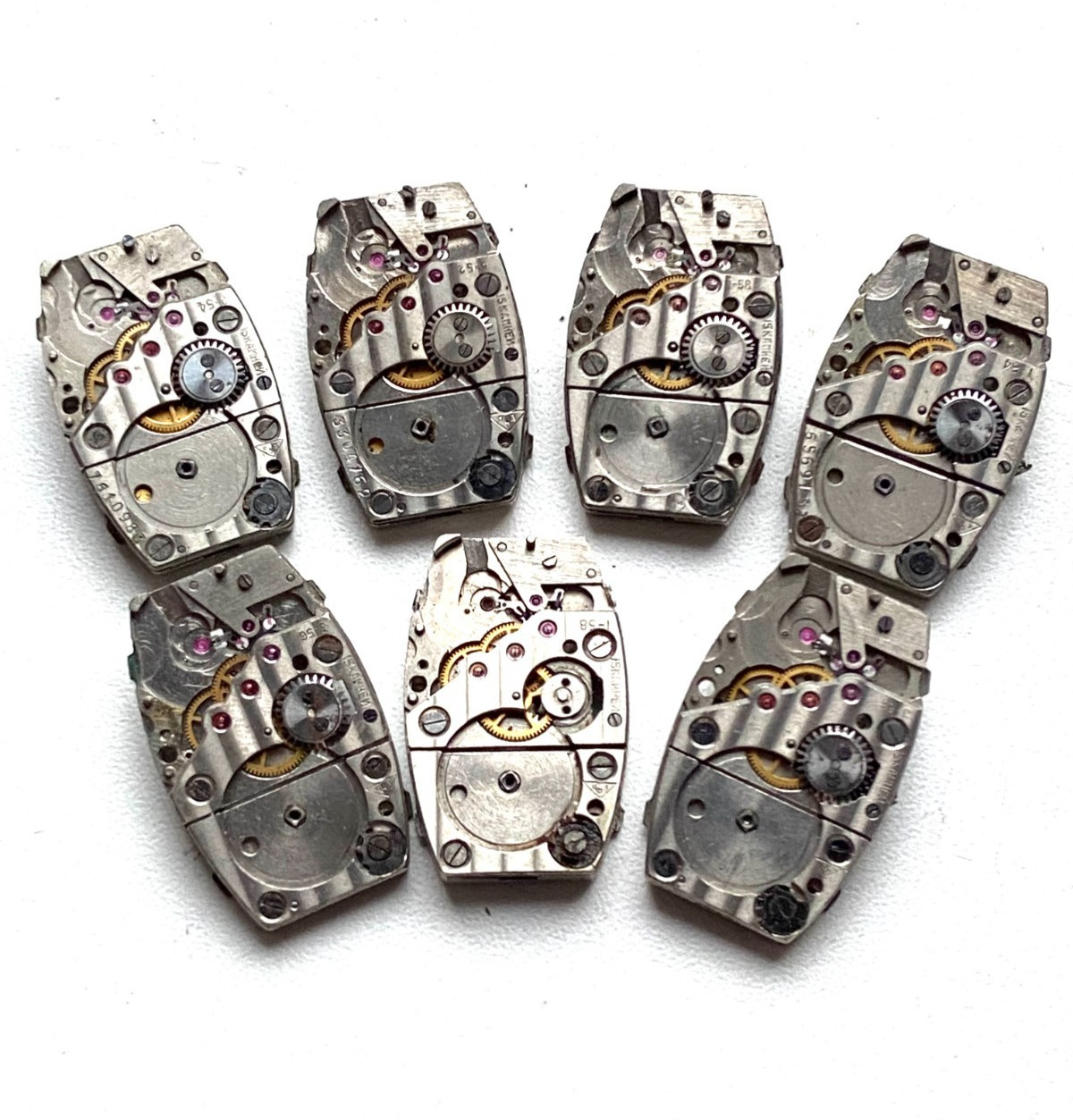 Watch Parts Steampunk Mechanism LOT of 7 pc. Altered Art Creative Project