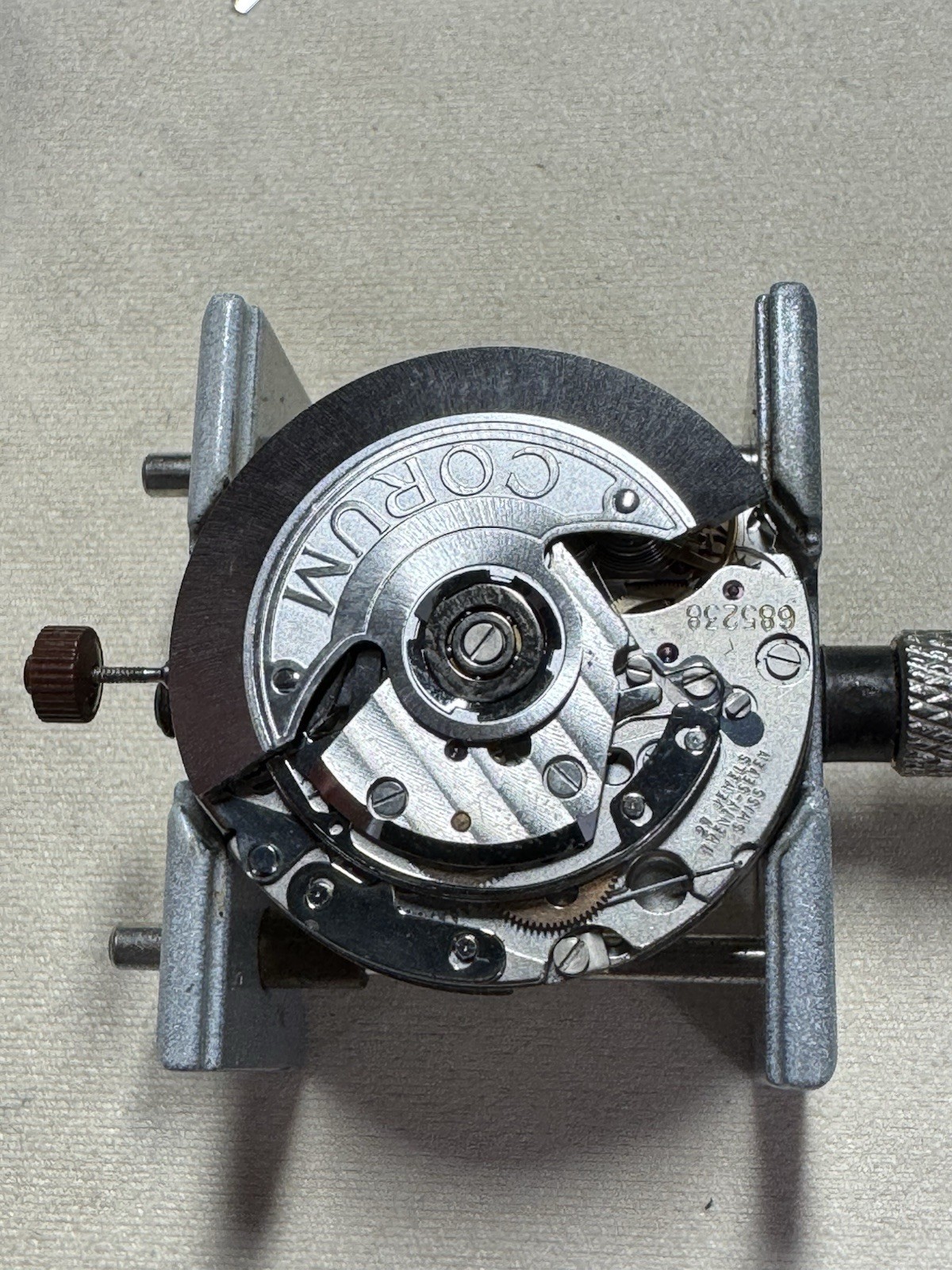 CORUM Admiral Cup Chronograph Automatic Movement and Hands Set. Sold As Is.