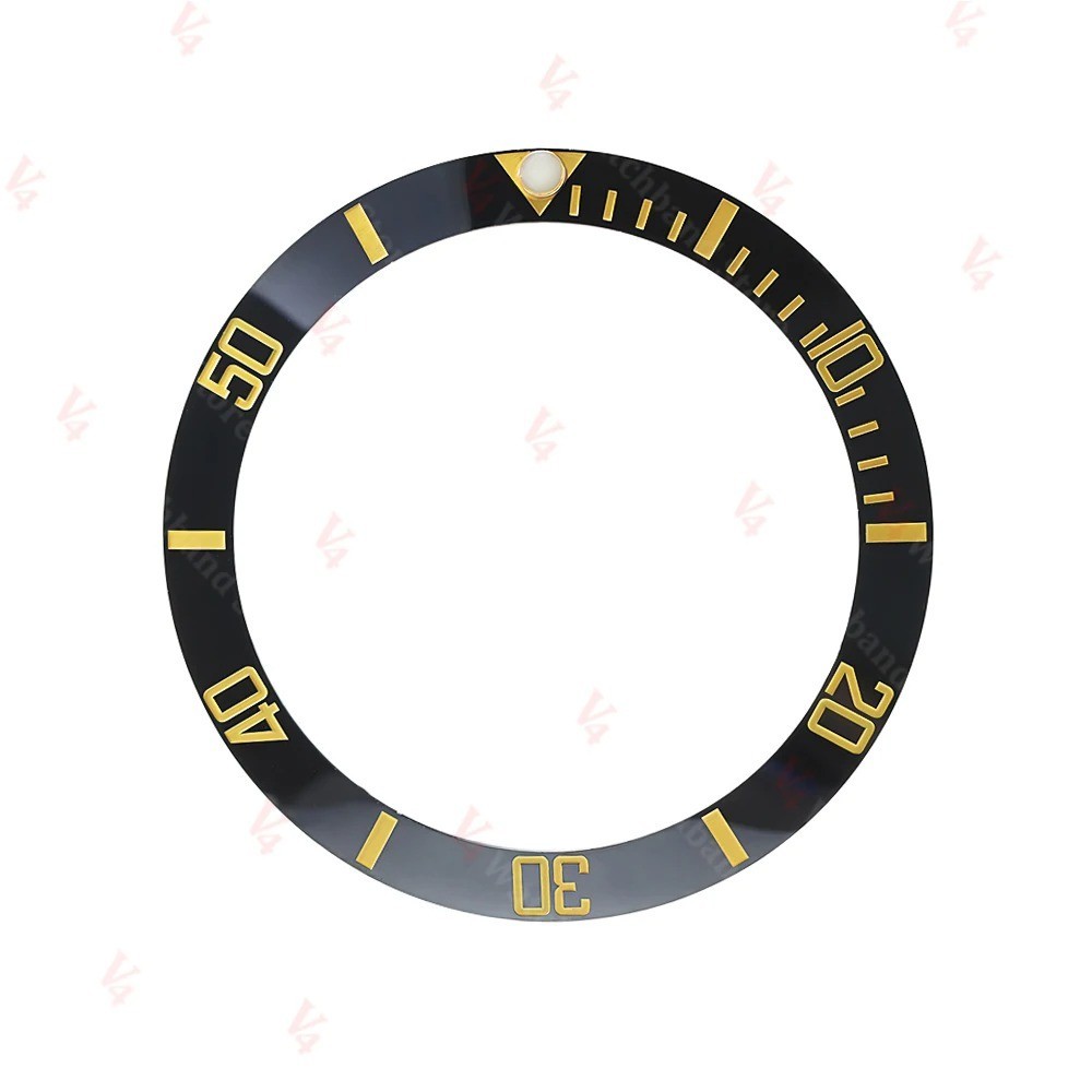 38*30.5mm Ceramic Alloy Watch Bezel Insert Ring Slope for NH35/36 GMT Diving 40m