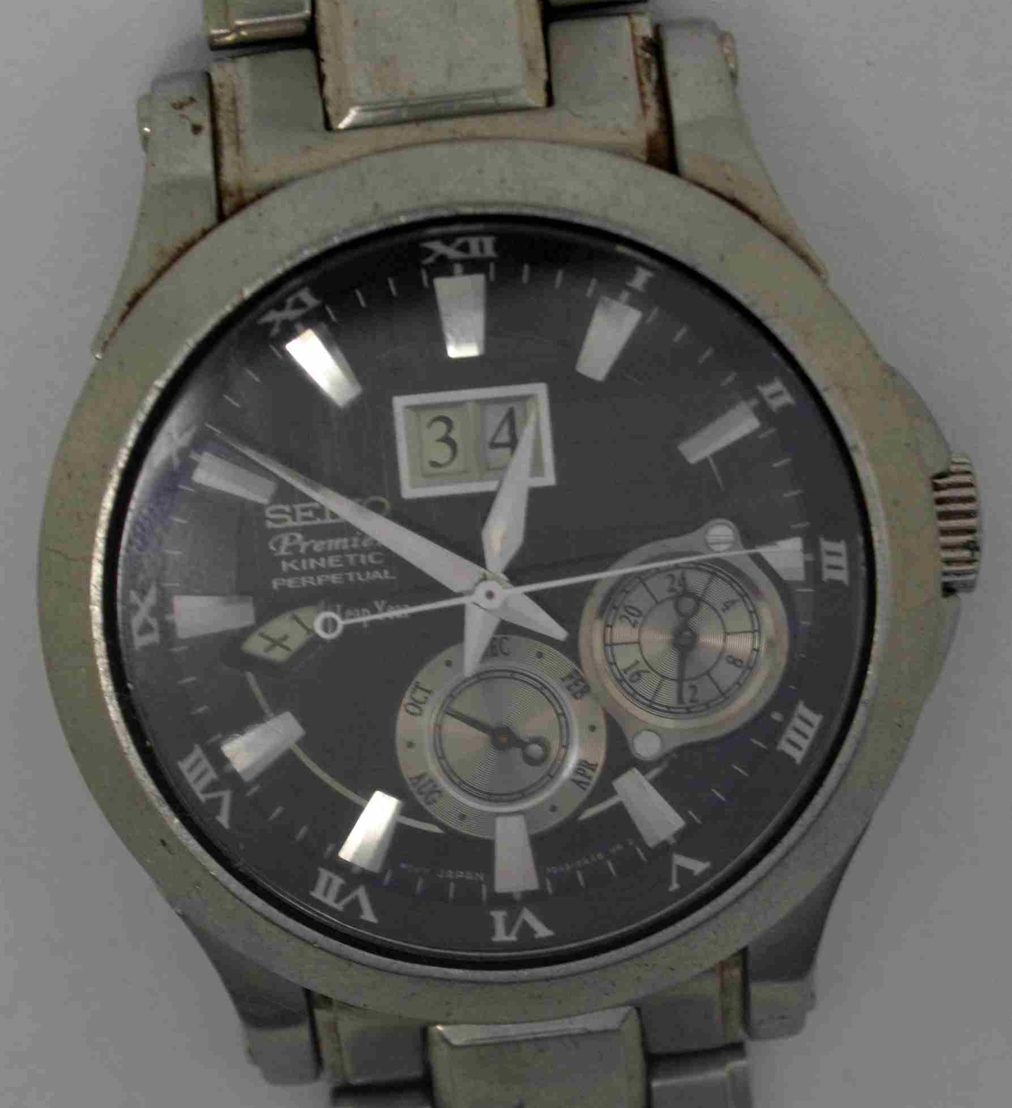 SEIKO Premier Kinetic Perpetual, Leap Year Edition. Ref: 7048-DAA0. For Service