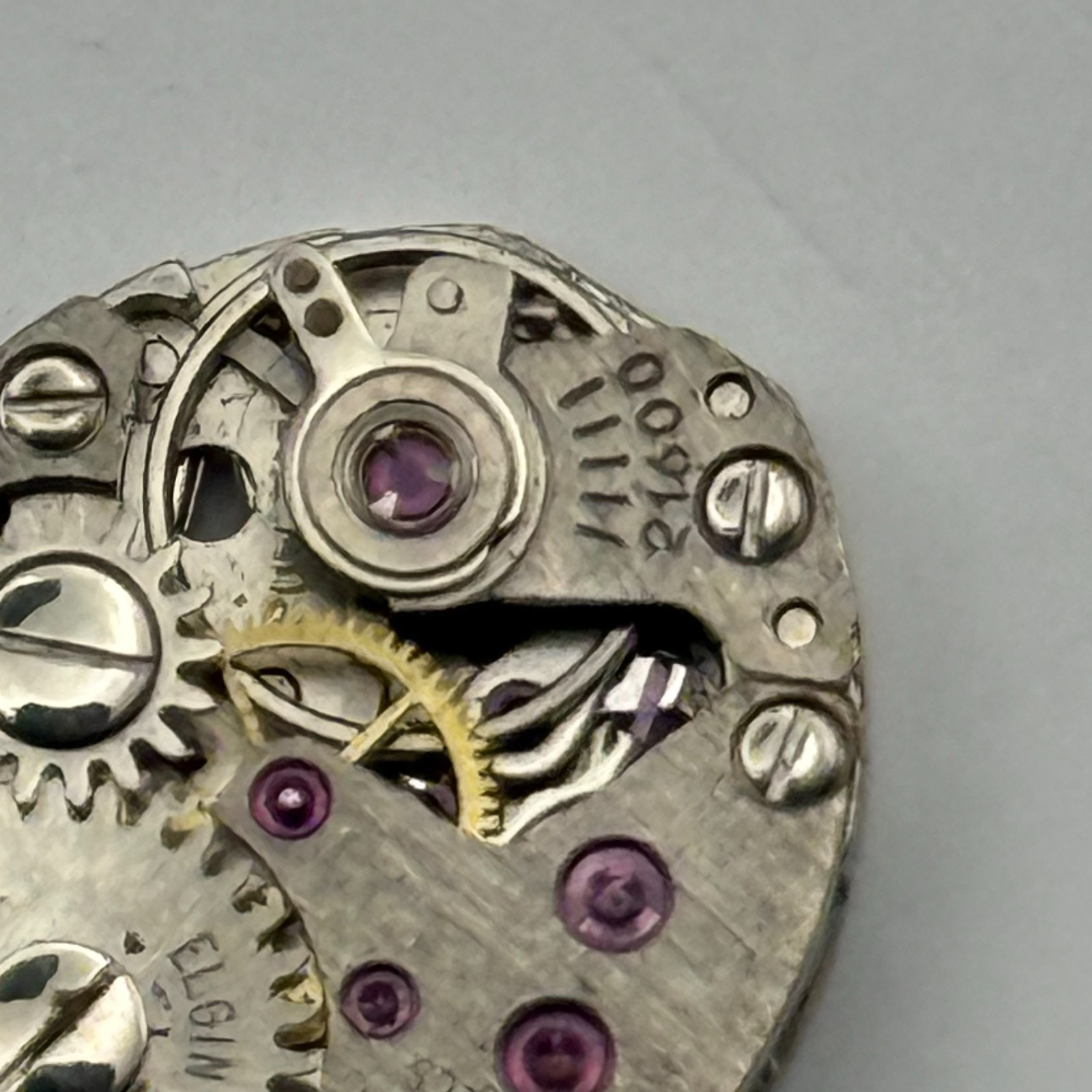 PUW 1175 Watch Movement Elgin Watch 17J Swiss Manual Wind Parts Repair 12.9mm