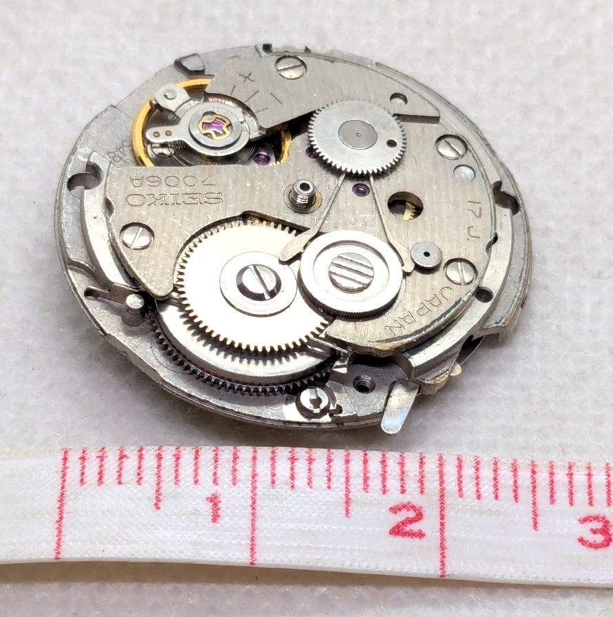 Seiko Caliber 7009A Mechanical Automatic Watch Movement 27 mm 17 Jewels VTG