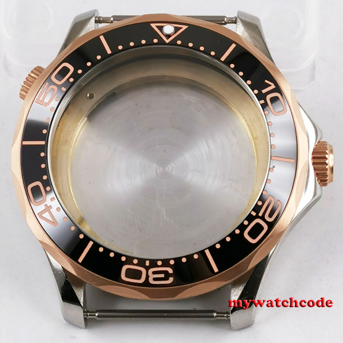 41mm black ceramic bezel sapphire glass Watch Case fit ETA 2824 2836 MOVEMENT