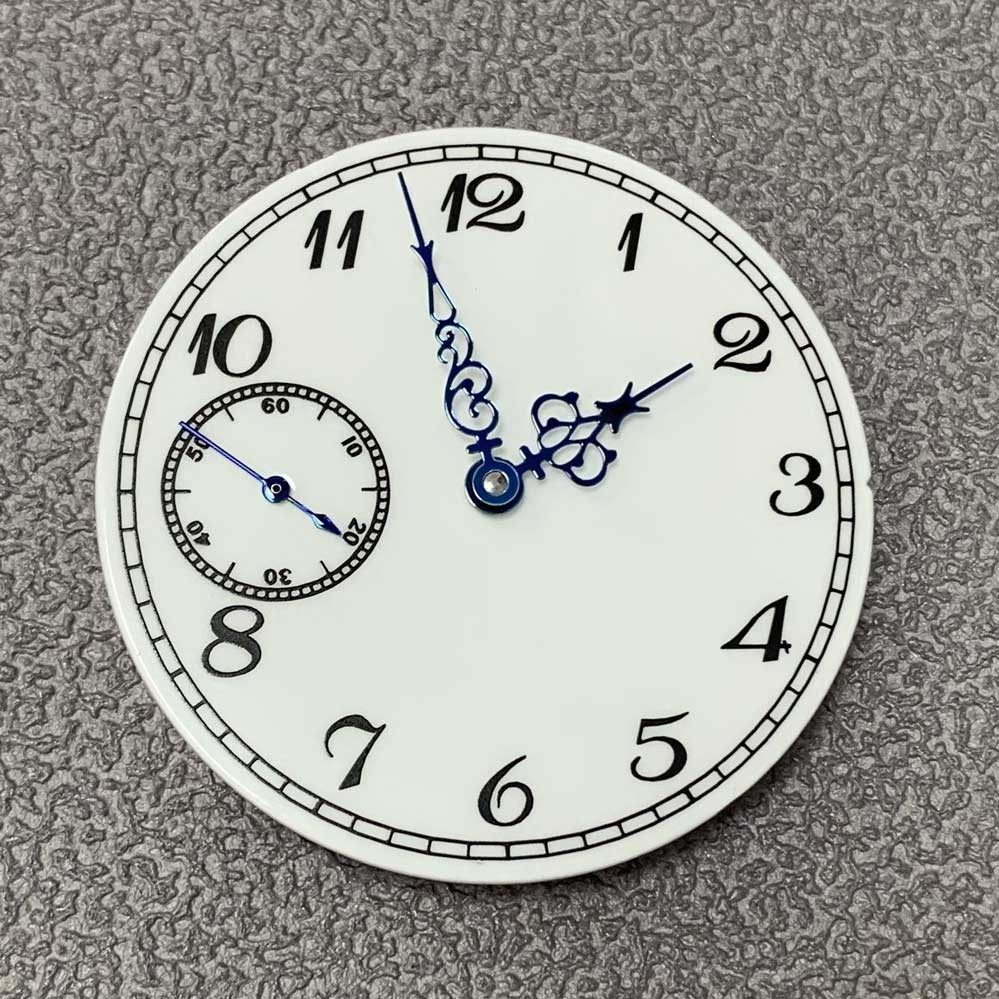 37mm Watch Dial Face+ Blue Watch Hands Kit for ETA 6497 ST3600 Movement E