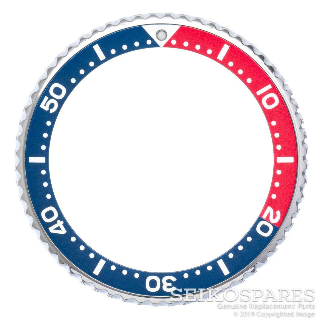 Seiko Rotating Watch Bezel f/ SKX007 SKX009 SKX011 SKX173 SKX175 SKXA35 Blue/Red
