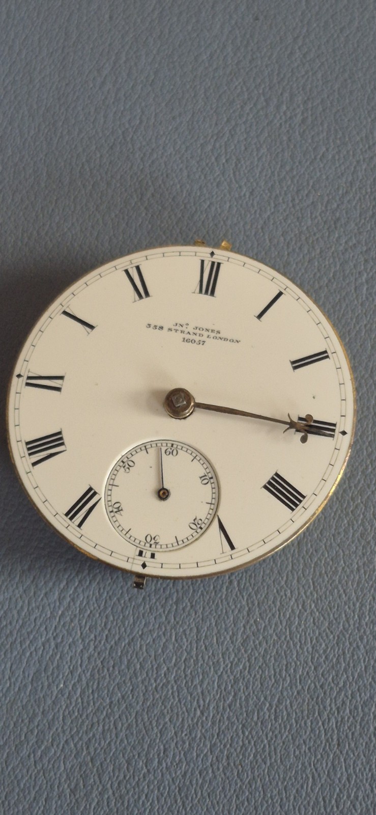 jn jones pocket watch Movement 338 Strand London 16057 Working