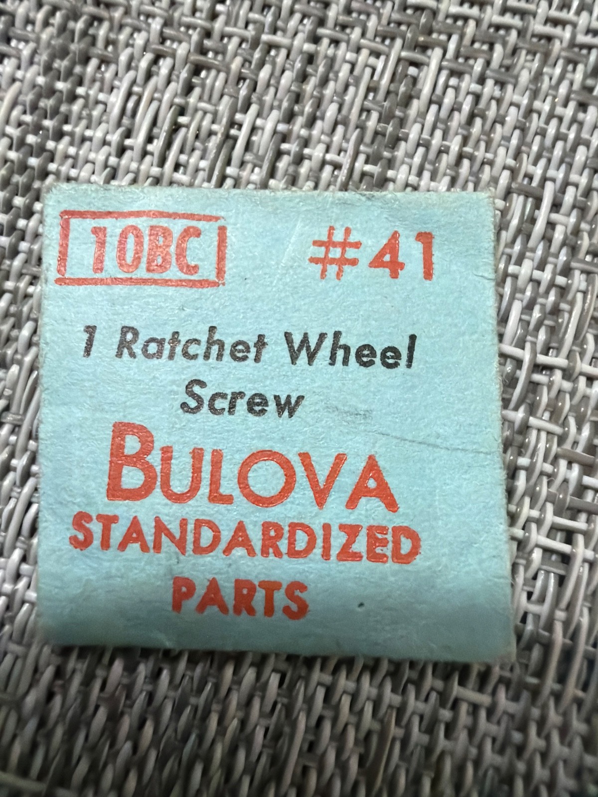 Bulova Watch #41 Ratchet Wheel Screw – Various Calibers W/O Original Package