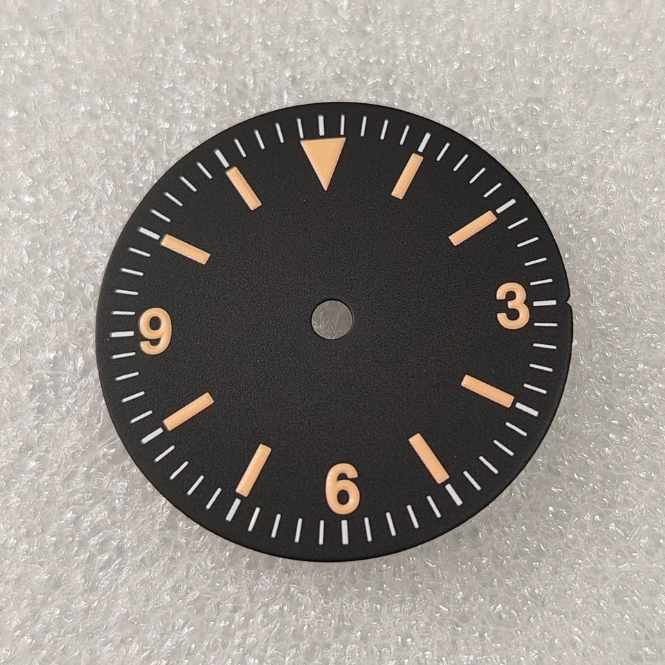 Watch Accessories Retro Dial Orange Marker Green Lume+ Hand Fit NH35/36 Movement