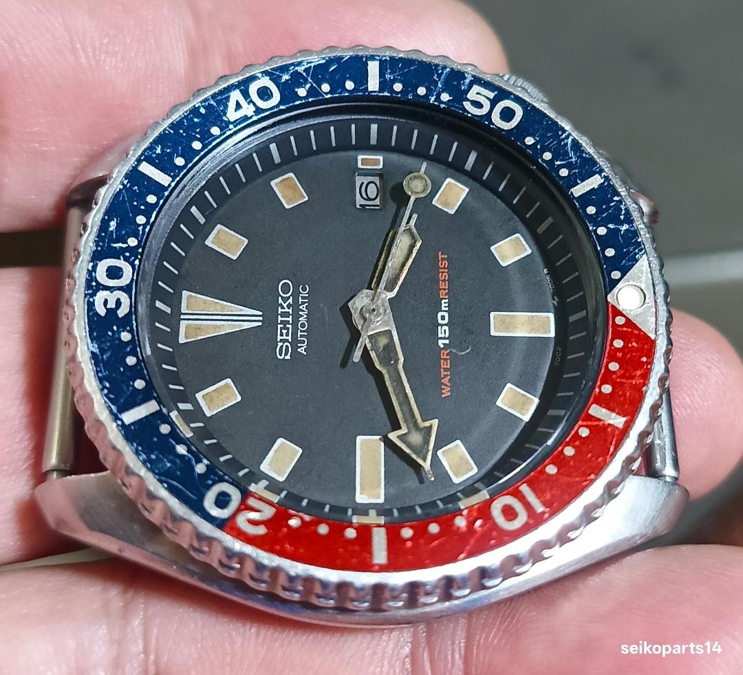 ALL ORIGINAL SEIKO DIVERS 150m DIVER PEPSI 7002-700A YEAR 1990 DEC. ART PATINA