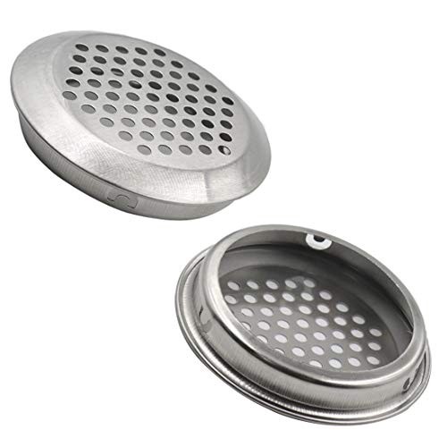 Soffit Vent Circular 2in 53mm Stainless Steel 20 Pcs